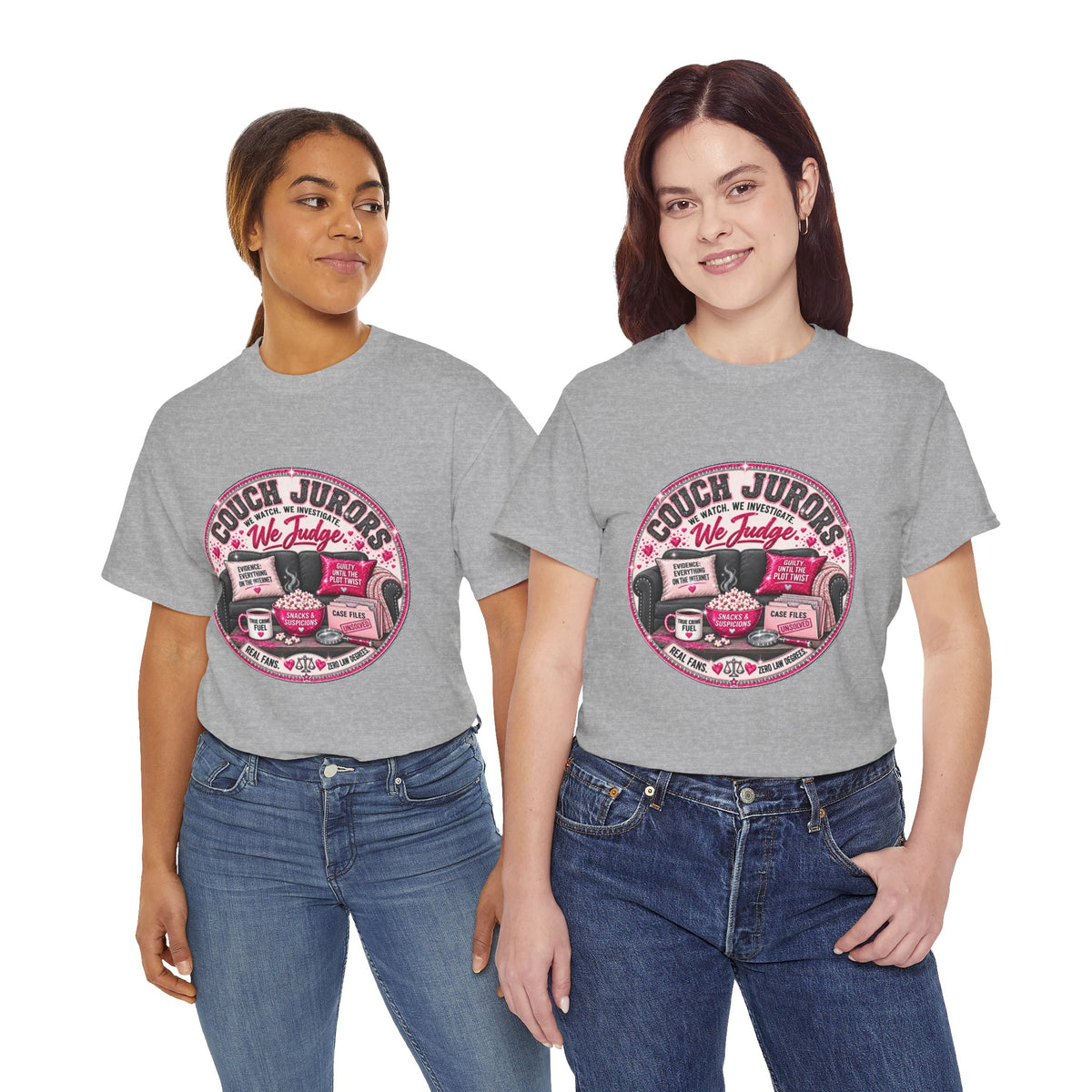 ⚖️ Couch Jurors Tee: We Watch, We Investigate, We Judge 🔎🍿